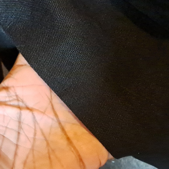 Talbots Classic Irish Linen Pants Trousers Black Business Minimalist Office - Picture 8 of 8